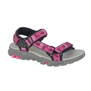 PDQ Womens/Ladies Logo Sandals / Fuchsia/Black
